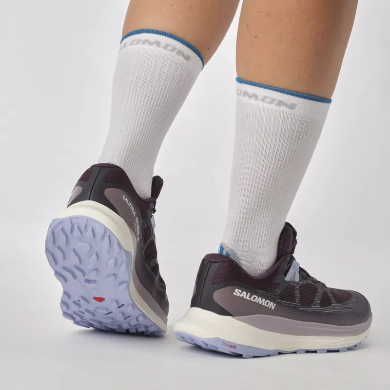 Salomon Ultra Glide 2 Wide Women's Trail Running Shoe in Nightshade/Vanilla Ice/Serenity-7